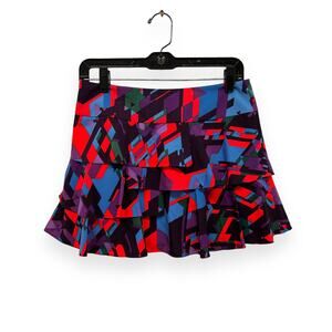 AX Armani Exchange Tiered Colorful Miniskirt Size 2
